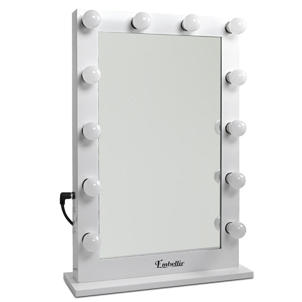 Embellir Make Up Mirror with LED Lights - White