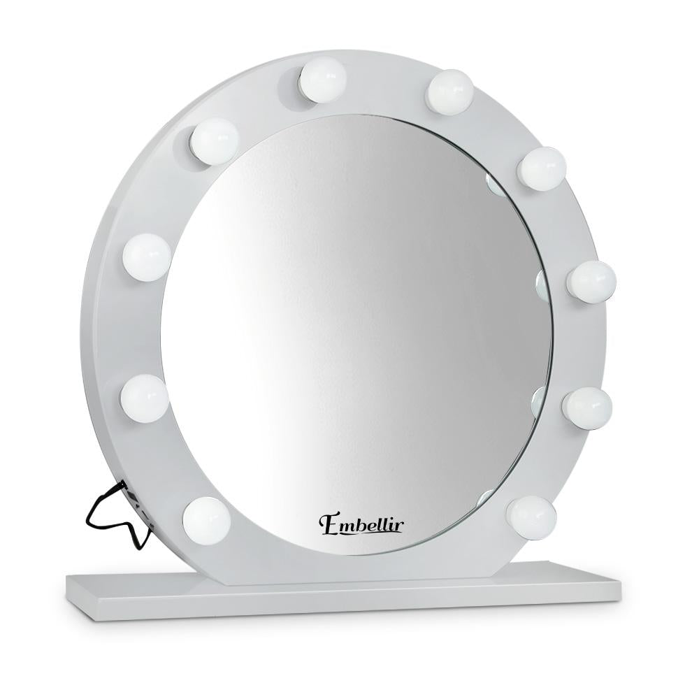 Embellir Make Up Mirror with LED Lights - White