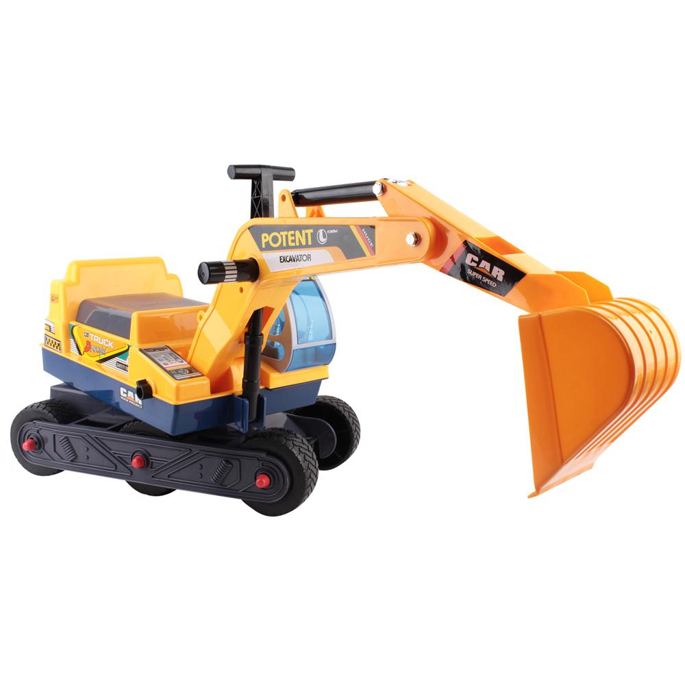 Keezi Kids Ride On Excavator - Yellow