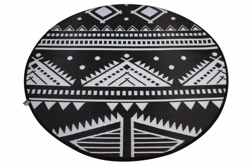 Outdoor Pp Mat Weatherproof Aztec Round Dia. 200cm