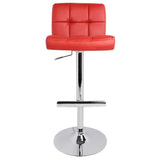 Artiss Set of 2 PU Leather Bar Stools - Burgendy