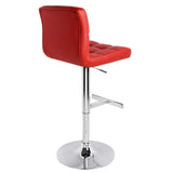 Artiss Set of 2 PU Leather Bar Stools - Burgendy