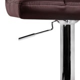 Artiss Set of 2 PU Leather Bar Stools - Chocolate