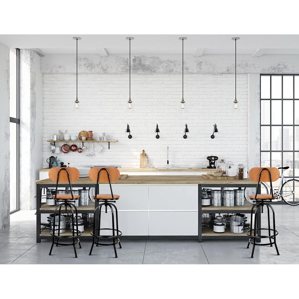 Artiss Vintage Bar Stool Industrial Barstool Dining Kitchen Counter