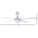 Devanti 52 Ceiling Fan - White"