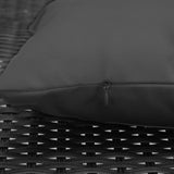 Gardeon Outdoor Wicker Sun Lounge - Black