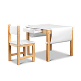 Artiss Kids Art Table and Chair Set Study Children Furniture Desk Drawer Storage