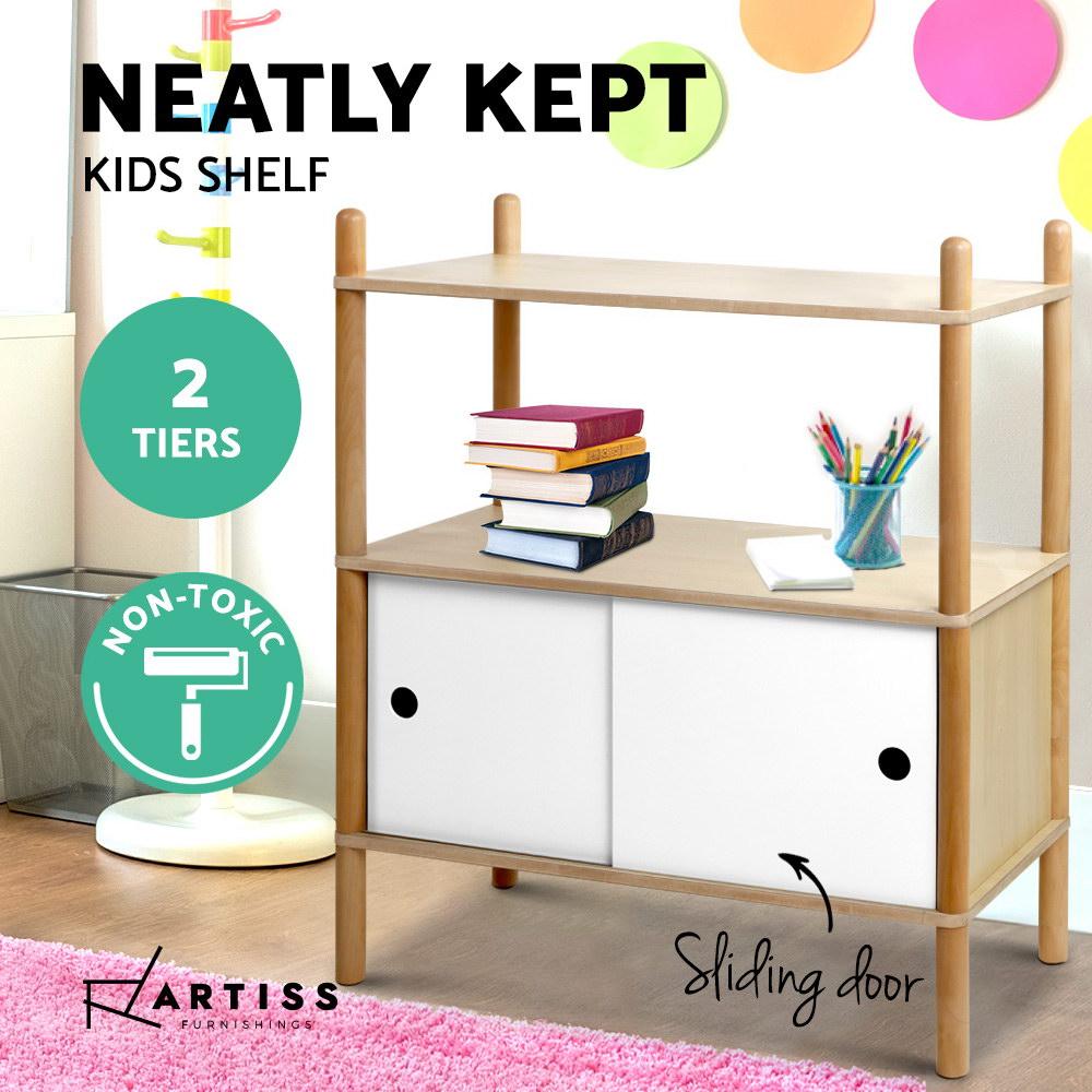Artiss Kids Bookshelf Storage Shelf Children Cabinet Toy Rack