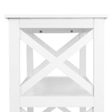 Artiss Wooden Storage Console Table - White