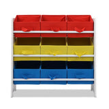 Artiss 9 Bin Kids Wooden Storage Cabinet Bookshelf