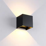 Modern Outdoor Waterproof Cube / Adjustable 12W COB LED Wall Lamp