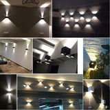 Modern Outdoor Waterproof Cube / Adjustable 12W COB LED Wall Lamp