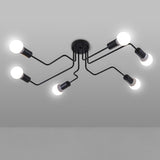 Black Iron 4/6/8 Branching Bubble Chandelier