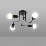 Black Iron 4/6/8 Branching Bubble Chandelier
