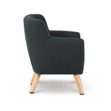 Artiss Kids Fabric Accent Armchair - Black