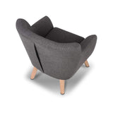 Artiss Kids Fabric Accent Armchair - Grey