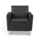 Artiss Kids PU Leather Armchair - Black