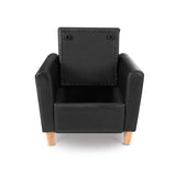 Artiss Kids PU Leather Armchair - Black