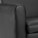 Artiss Kids PU Leather Armchair - Black