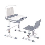 Artiss Kids Study Desk and Chair - Grey