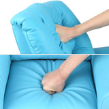 Artiss Kids PU Leather Reclining Armchair - Blue