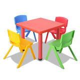 Keezi 5 Piece Kids Table and Chair Set - Red