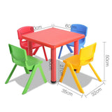Keezi 5 Piece Kids Table and Chair Set - Red