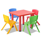Keezi 5 Piece Kids Table and Chair Set - Red