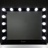 Embellir Make Up Mirror with LED Lights - Black