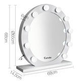 Embellir Make Up Mirror with LED Lights - White