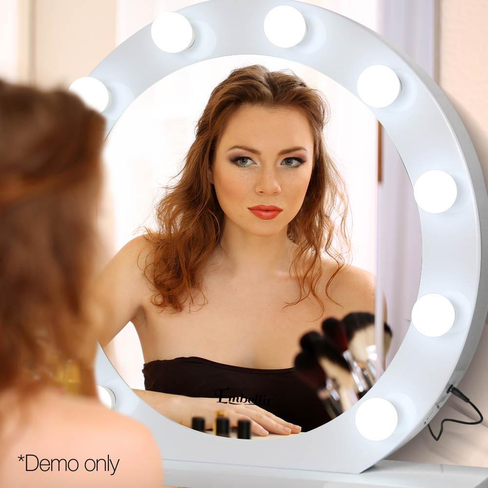 Embellir Make Up Mirror with LED Lights - White