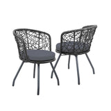 Gardeon Outdoor Patio Chair and Table - Black