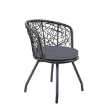 Gardeon Outdoor Patio Chair and Table - Black