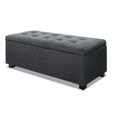 Premium Storage Ottoman - Charcoal