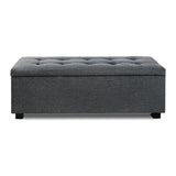 Premium Storage Ottoman - Charcoal