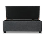 Premium Storage Ottoman - Charcoal