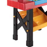Keezi 52 Piece Kids Workbench Set - Black