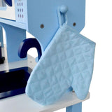Keezi Kids Wooden Kitchen Play Set - Blue
