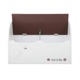 Keezi Kids Storage Box Bench - White & Brown