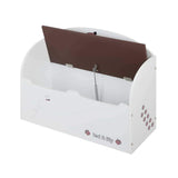 Keezi Kids Storage Box Bench - White & Brown