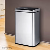 Devanti 60L Motion Sensor Bin - Silver