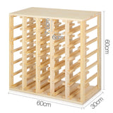 Artiss 30 Bottle Timber Wine Rack