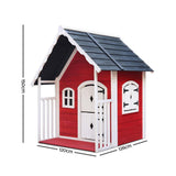 Kids Cubby House Wooden Cottage Playhouse