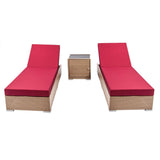 Gardeon 3 Piece Outdoor Wicker Lounge Set - Brown