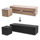 Gardeon 3 Piece Outdoor Wicker Lounge Set - Brown
