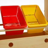 Artiss Kids Bookshelf Toy Bin Storage Box Children Organizer Bookcase 3 Tiers 2 Drawers