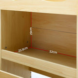 Artiss Kids Bookshelf Toy Bin Storage Box Children Organizer Bookcase 3 Tiers 2 Drawers