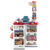 Keezi 24 Piece Kids Super Market Toy Set - Red & White