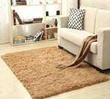 Modern Super Soft Silk Wool Shag Rug