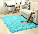 Modern Super Soft Silk Wool Shag Rug